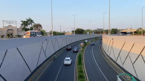 Dirty traffic making rush on roads in Lahore Pakistan on March 18, 2024 Stock Footage 274179665