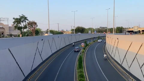 Dirty traffic making rush on roads in Lahore Pakistan on March 18, 2024 Stock Footage 274179788