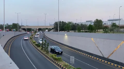 Dirty traffic making rush on roads in Lahore Pakistan on March 18, 2024 Stock Footage 274179975