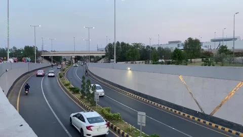 Dirty traffic making rush on roads in Lahore Pakistan on March 18, 2024 Stock Footage 274180790