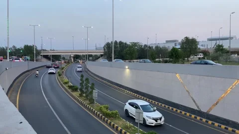 Dirty traffic making rush on roads in Lahore Pakistan on March 18, 2024 Stock Footage 274181411