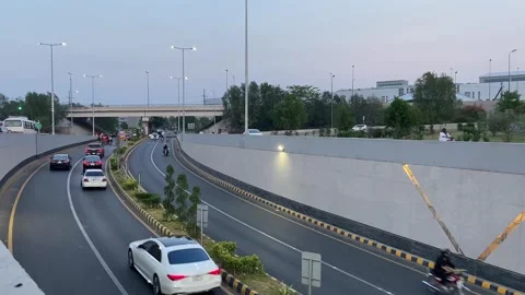 Dirty traffic making rush on roads in Lahore Pakistan on March 18, 2024 Stock Footage 274182942