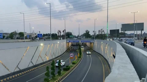 Dirty traffic making rush on roads in Lahore Pakistan on March 18, 2024 Stock Footage 274188127