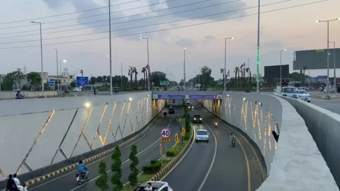 Dirty traffic making rush on roads in Lahore Pakistan on March 18, 2024 Stock Footage 274188304