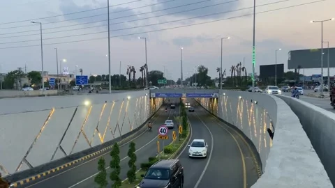 Dirty traffic making rush on roads in Lahore Pakistan on March 18, 2024 Stock Footage 274190002