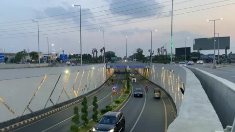 Dirty traffic making rush on roads in Lahore Pakistan on March 18, 2024 Stock Footage 274190507