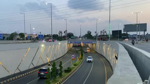 Dirty traffic making rush on roads in Lahore Pakistan on March 18, 2024 Video stock 274190881