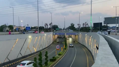 Dirty traffic making rush on roads in Lahore Pakistan on March 18, 2024 Video stock 274190963