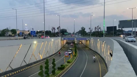 Dirty traffic making rush on roads in Lahore Pakistan on March 18, 2024 Stock Footage 274191425