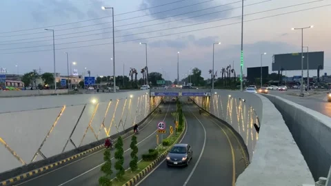 Dirty traffic making rush on roads in Lahore Pakistan on March 18, 2024 Stock Footage 274192219
