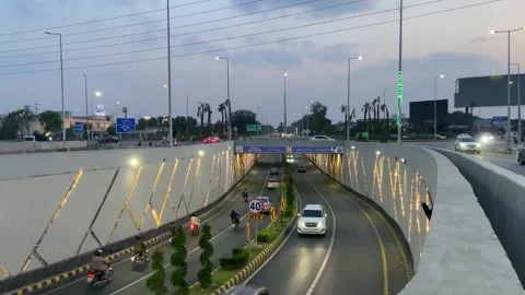 Dirty traffic making rush on roads in Lahore Pakistan on March 18, 2024 Stock Footage 274192451