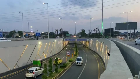 Dirty traffic making rush on roads in Lahore Pakistan on March 18, 2024 Stock-Footage 274192709