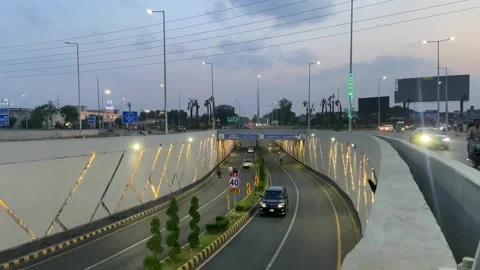 Dirty traffic making rush on roads in Lahore Pakistan on March 18, 2024 Stock-Footage 274193026