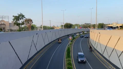 Dirty traffic making rush on roads in Lahore Pakistan on March 18, 2024 Stock Footage 274193951