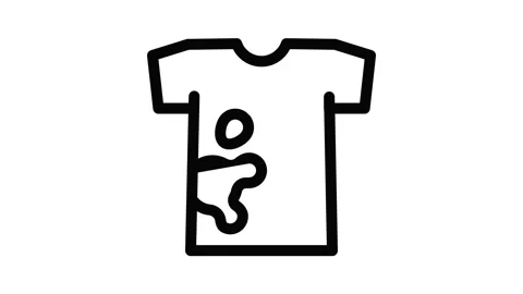 Dirty tshirt icon animation Stock Footage 152639639