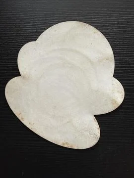 Dirty Underside Of Old Mouse Pad With Stains And Dust Stock Photos