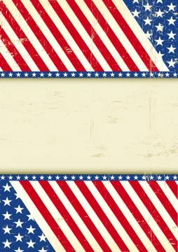 Dirty USA cool flag Stock Illustration