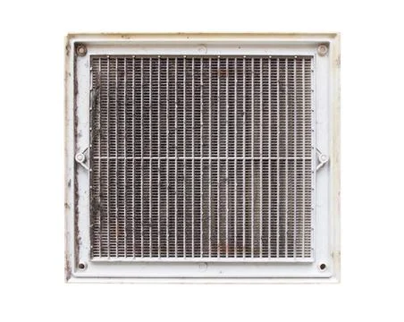 Dirty vent grill Foto stock