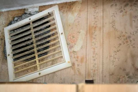Dirty Ventilation Grille Stockfoto's