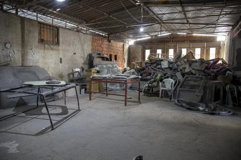 Dirty warehouse Stock Photos