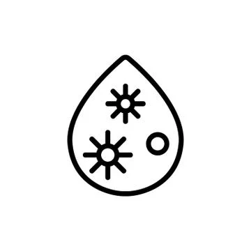 Dirty water icon vector. Isolated contour symbol illustration Stock Illustration