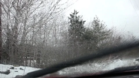 Dirty wind shield Stockbeeldmateriaal 94040718