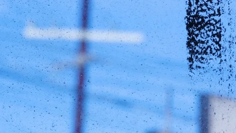 Dirty Window 1 Stock Footage 85823372