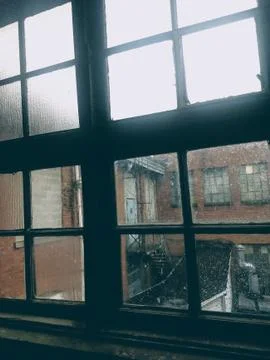 Dirty Window Foto stock