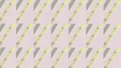 Dirty yellow pattern of stairways on pink Stock Illustration
