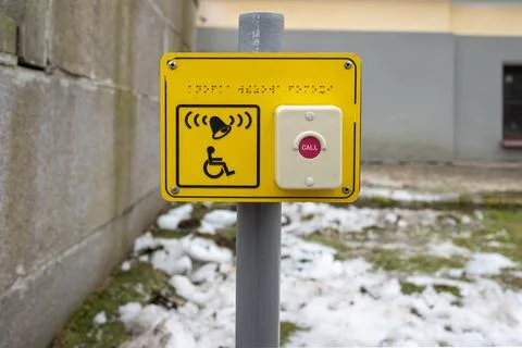 Disability Access Sign Stock Photos