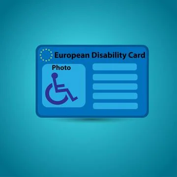 Disability card Stock Illustration
