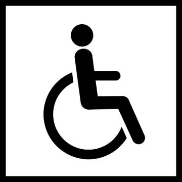 Disability icon isolated Stock Illustration