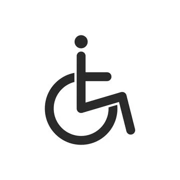 Disability icon vector Illustrazione stock