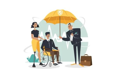 Disability Insurance Stock Illustration