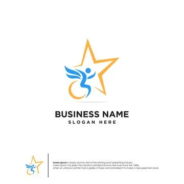 Disability logo vector illustration design template for Disabilities care o.. Stock Illustration