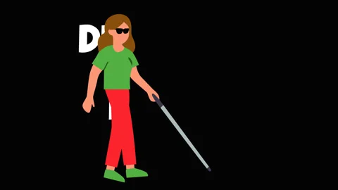 Disability Pride Month Accessibility Awareness Background Animation Stockbeeldmateriaal 336778846