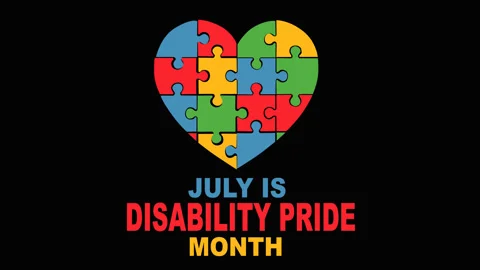 Disability Pride Month Awareness Background Animation Stock Footage 336778852