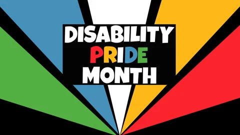 Disability Pride Month Awareness Celebration Background Animation Stock-Footage 336778876