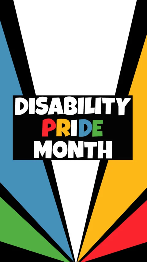 Disability Pride Month Awareness Celebration Background Animation (2) Stock Footage 336782848