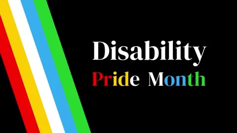 Disability Pride Month background illustration Stock Footage 311105413