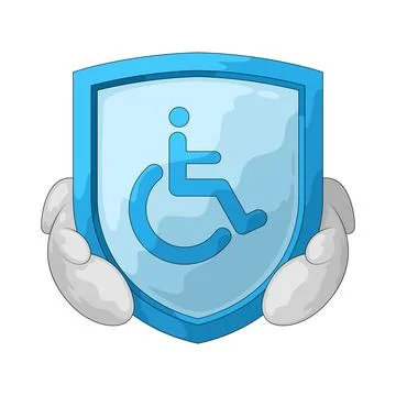 Disability service illustration 库存插图