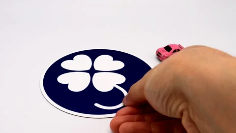 Disability symbol and car Stock Footage 335883302