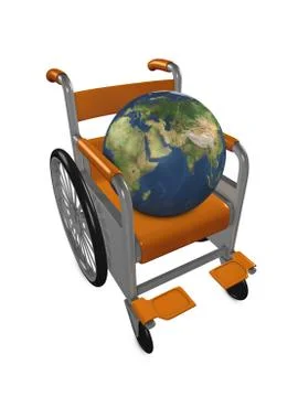 Disable earth Stock Illustration