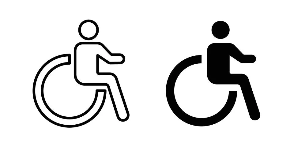 Disable icon illustration. Pixel perfect vector graphics Stock Illustration