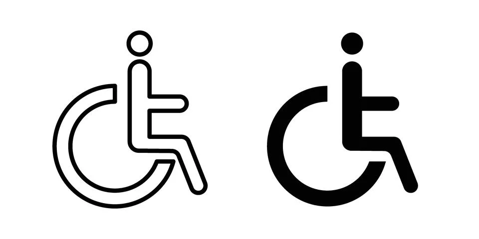 Disable icon vector design illustrations Ilustração Stock