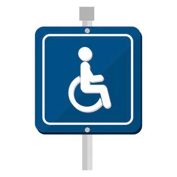 Disable parking zone sign イラスト素材