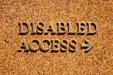 Disabled access Stock-Fotos