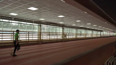 Disabled Athlete Doing Pre Run Workout Stock Footage 72139904