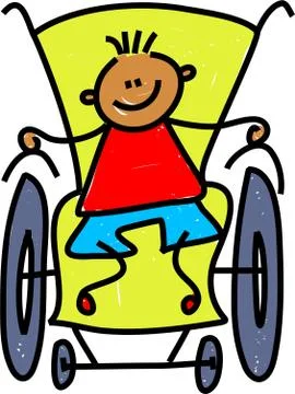 Disabled Boy Stock-Illustration