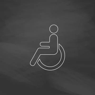 Disabled computer symbol Stock Illustration